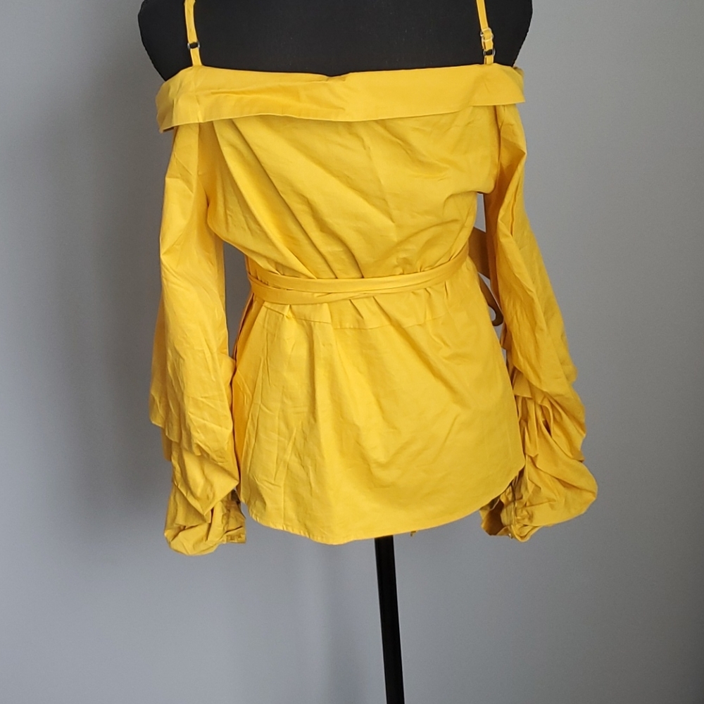 Off Shoulder Wrap Top - Picture 3 of 3